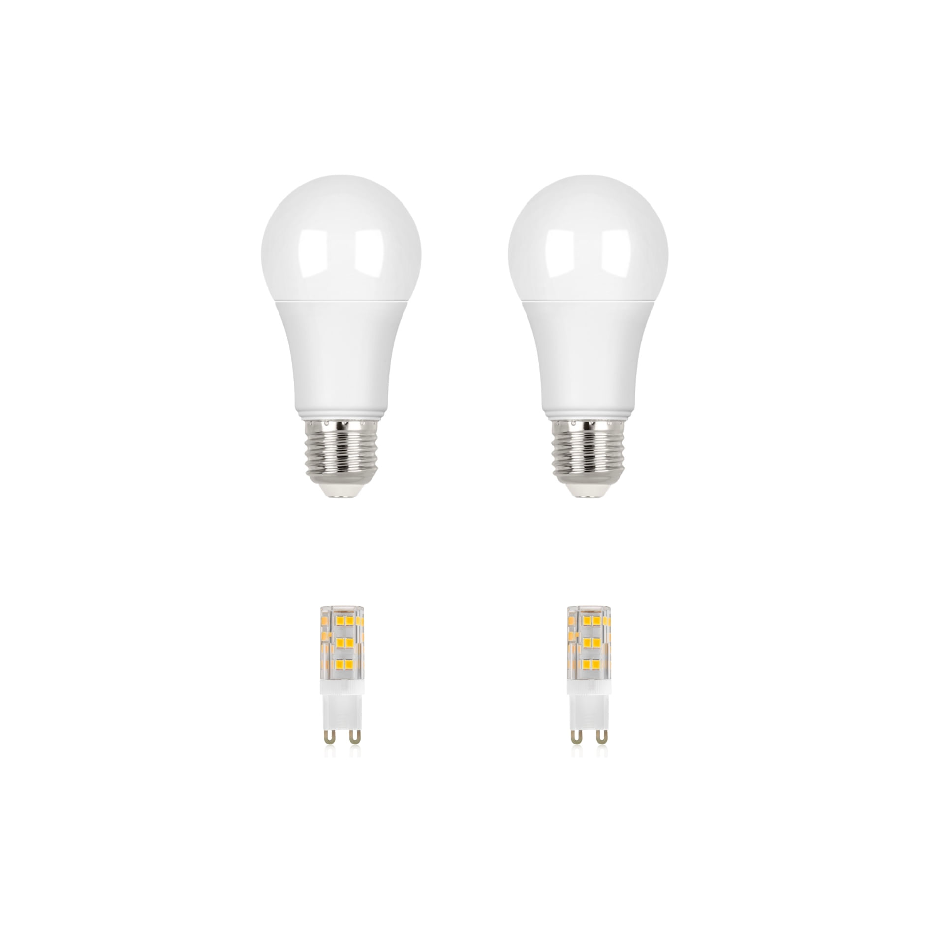 Lâmpadas | Dupla LED Bi - Pino G9/3W/110V Dimerizável + Dupla Soft LED 9,8W Dimerizável  Bivolt (Lustre beijos )